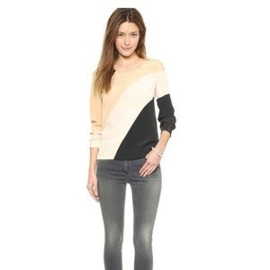 Diane Von Furstenburg blouse color block 6
